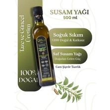 Oiliva Doğal Susam Yağı 500 ml Cam Şişe Soğuk Sıkım %100 Saf