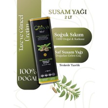 Oiliva %100 Saf Susam Yağı 2 Lt Teneke Soğuk Sıkım Doğal Katkısı