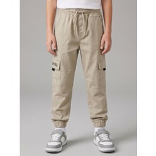 Tati Erkek Çocuk Likralı Komando Cepli Lastikli Pantolon