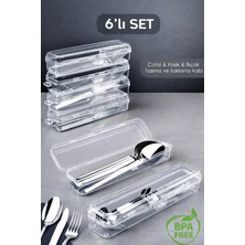 Parmeva 6 Lı Çatal Kaşık Bıçak Saklama Kutusu Taşıma Kutusu Düzenleyici Organizer