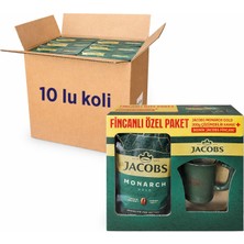 Jacobs Monarch Gold 200 gr Ikonik Jacobs Fincanlı Set x 10 Adet