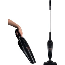 Arnica Merlin Pro Dik Elektrikli Süpürge Siyah Yüksek Emiş Güçlü Kablolu El Süpürgesi Fonksiyonel Dar Uçlu Boru Aparatlı Ev ve Ofis Süpürgesi