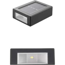 Uslucan Alışveriş Solar Güneş Enerjili Çift Taraflı Duvar Lambası Çift Taraflı Duvar Lamba Güneş Enerjili