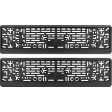 Ebh Shop Araç Plakalığı, Siyah Plakalık, Araba Plaka Çerçevesi, Takmatik Plakalık - 2 Adet