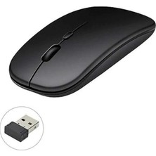 Uslucan Alışveriş Kablosuz Mouse Fare Şarjlı Bluetooth Wireless Çift Modlu Sessiz