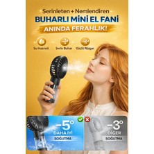 Neler Geldi Neler El Tipi Sulu Soğuk Buharlı Fan Şarjlı Mini Vantilatör 3 Kademeli USB Taşınabilir Masaüstü Fan Güçlü Batarya