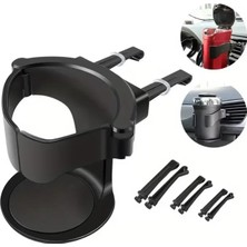 Asiltech Araç Içi Havalandırma Izgarası Şişe ve Bardak Tutucu Siyah ONP820