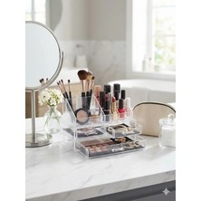 Bm House Bmhouse Şeffaf Organizer Set 3 Çekmeceli Mücevher Kutusu Ruj Düzenleyici Makyaj Organizeri