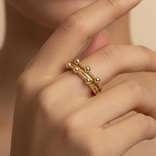 Stil Incisi/ Xupıng Jewelry Nokta Taşlı Yüzük