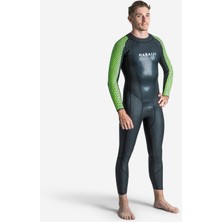 Decathlon Erkek Neopren Wetsuit - Siyah/yeşil - Ows 500 2/2