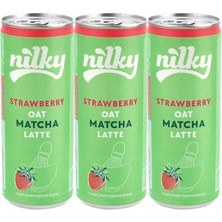 Nilky Yulaf Sütlü Çilekli Matcha Latte 3'lü  Paket
