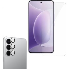 Apsuwa Samsung Galaxy S26 Plus Kamera Lens Koruyucu Şeffaf + Ekran Koruyucu