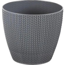 Serinova Sümela Örgü Desenli Saksı 0.50 Lt