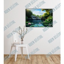 Aden Dijital Dekoratif Manzara Kanvas Tablo