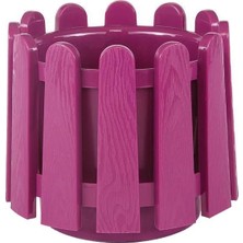 Serinova İstanbul Çit Yuvarlak Saksı 2.6 Lt - Dekoratif Küçük Boy Çiçek Saksısı