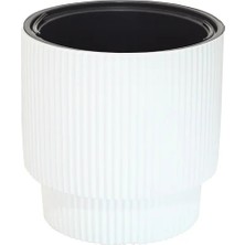 Serinova Çizgili Silindir Saksı No:3