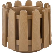 Serinova Istanbul Çit Yuvarlak Saksı 6,6 Lt