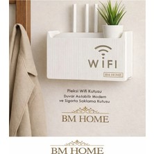Bm House Bmhouse Pleksi Wifi Kutusu & Duvar Asılabilir Modem ve Sigorta Saklama Kutusu 15X25X6