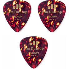 Jim Dunlop 483R05MD Gitar Pena Medium 3 Adet Celluloid Shell Pena