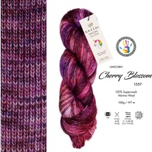 Gazzal Unicorn %100 Merino Yünü El Boyaması Örgü Ipi 100GR 1357(1 Adet)