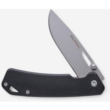 Decathlon Katlanabilen Avcı Bıçağı - Siyah - Axis 75 Grip V2