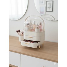 Bm House Bmhouse Lüks Kapaklı Makyaj Organizeri Çekmeceli – Toz Geçirmez Kozmetik Düzenleyici