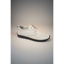 Modayak Ata Beyaz Çarı Hakiki Deri Erkek Ayakkabı