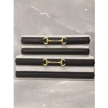 X Mermer Deri Kemerli Keten Kutu