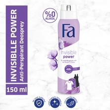 Fa Invisible Power Kadın Terleme Karşıtı Deosprey 150 ml Siyah ve Beyaz Kıyafetlerde İz Bırakmaz