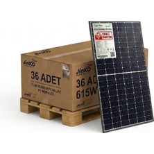 Jinko Solar Jinko Tiger Neo 615 Watt Güneş Paneli 1 Palet (36 Adet)