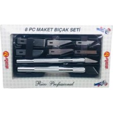  019-kk7001 8 parça maket bıçağı seti