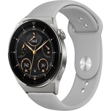 Kreton Huawei Watch Gt3 Pro 46MM ile Uyumlu Kordon Yumuşak Dokulu Esnek Jel Silikon Kayış