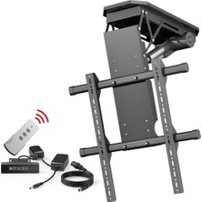 Powermaster PM-29675 Kumandalı Elektrikli Motorlu Akıllı Tavan Tv Askı Aparatı (50-90 Inç)