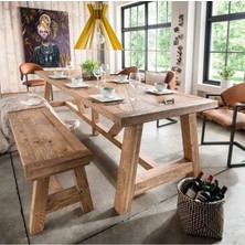 Sisuprintlab Espra Doğal Ahşap Ağaç Bench