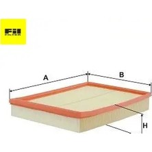 Fil Filter Hava Filtresi Süngerli  Corsa C-Merıva A 1.0/1.2/1.4  Z10XE/Z12XEP/Z14XE  02->  95523264/ 835633/ C 30125/ 2/  Fıl Fılter HP2136A