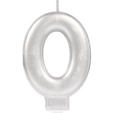 Akinco 0 Rakam Mum Gümüş Renk