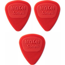 Jim Dunlop 443R.53 Gitar Pena 3 Adet 0,53 Mm. Nylon Midi