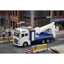 Farbu Oyuncak Güvenlik Temalı Çek Bırak Mekanizmalı Hareketli Kancalı Çekici Detaylı Oyuncak Iş Makinası