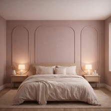 Diecor Modern Dekoratif Oval Ahşap Duvar Paneli Seti – Montaja Hazır Kendin Yap Boyanabilir Mdf Kiti