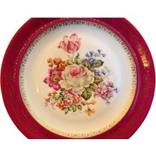 Fransız Limoges Porselen Duvar Tabağı 25 cm Çapında