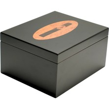 Parmida Siyah Nem Kontrollü Humidor PHUM0243
