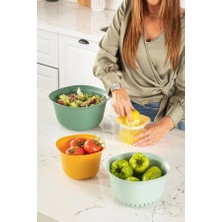 Stile Cucina 5'li Chef Karıştırma Kasesi ve Süzgeç Seti