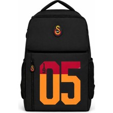 Galatasaray Lisanslı 3 Bölmeli Sırt Çantası - 1905 Baskılı Laptop Gözlü Su Itici Kumaşlı Okul Çantası