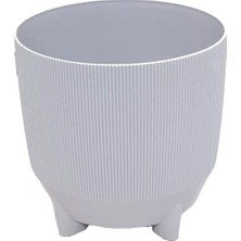 Poliwork Yuvarlak Saksı Ayaklı Sarı 5 Lt 208*205 mm