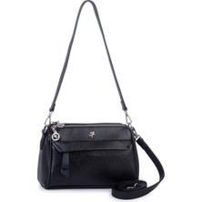 Nas Bag Kadın Omuz ve Çapraz Çantası Ayarlanabilir  Askılı Siyah Victoria