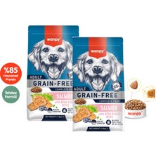 Wanpy Tahılsız Somonlu Yetişkin Köpek Maması 1,5kg x 2 Adet