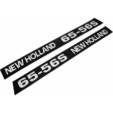Peren Traktör New Holland 65-56S Yan Yazı Takımı Kaporta Etiketi Sağ - Sol Kaput Sticker Seti