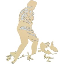 Asiltech K.atatürk Koca Tepe Metal Oto Sticker Gold 7X5CM