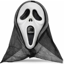 Kapşonlu Çığlık Maskesi Scream Maskesi  Haya Maskesi 33X21 cm
