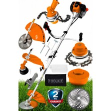 Wüber Kmplus 3 Hp 20HPX 4x4 Gtr-X Çift Bakır Şanzuman Yan Tipi Benzinli Motorlu Tırpan Çim Biçme Makinesi